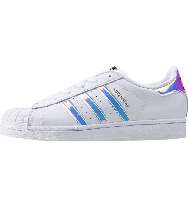 Adidas originals junior superstar iridescent trainer 2025