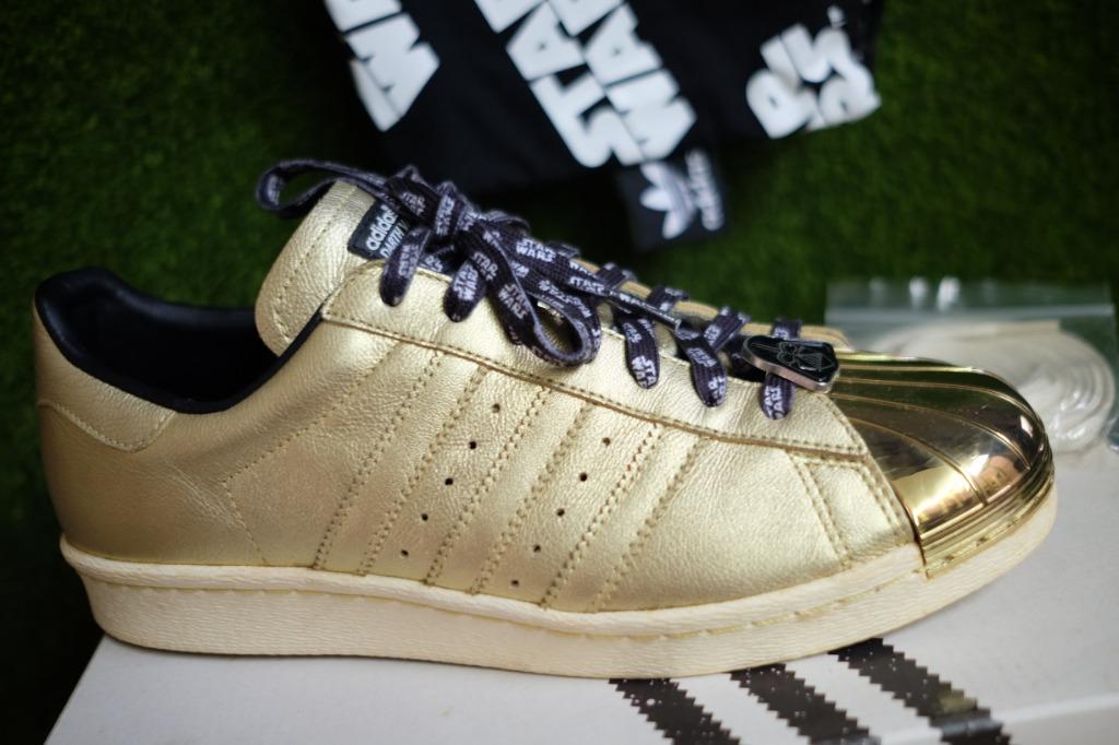 ADIDAS SUPERSTAR RARE Men s Gold STAR WARS Darth Vader US 8.5