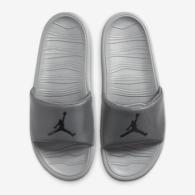 Air Jordan Break Slides Iron Grey Particle Grey Black US 12