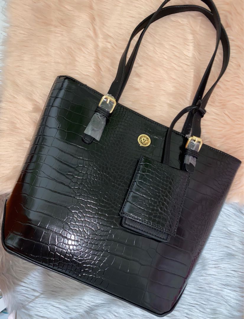 Anne klein top zip satchel sale