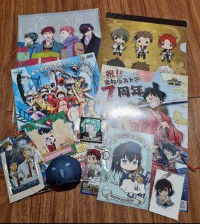 Assorted Anime Merchandise Kimetsu no Yaiba, One Piece, Kuroko  no Basketball, Haikyuu etc