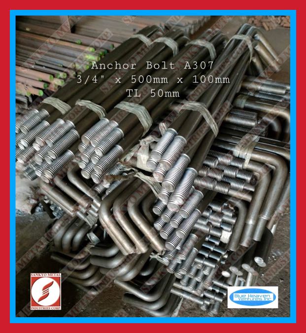 ASTM A307 Anchor Bolt, Commercial & Industrial, Construction & Building