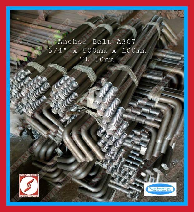 ASTM A307 Anchor Bolt, Commercial & Industrial, Construction & Building