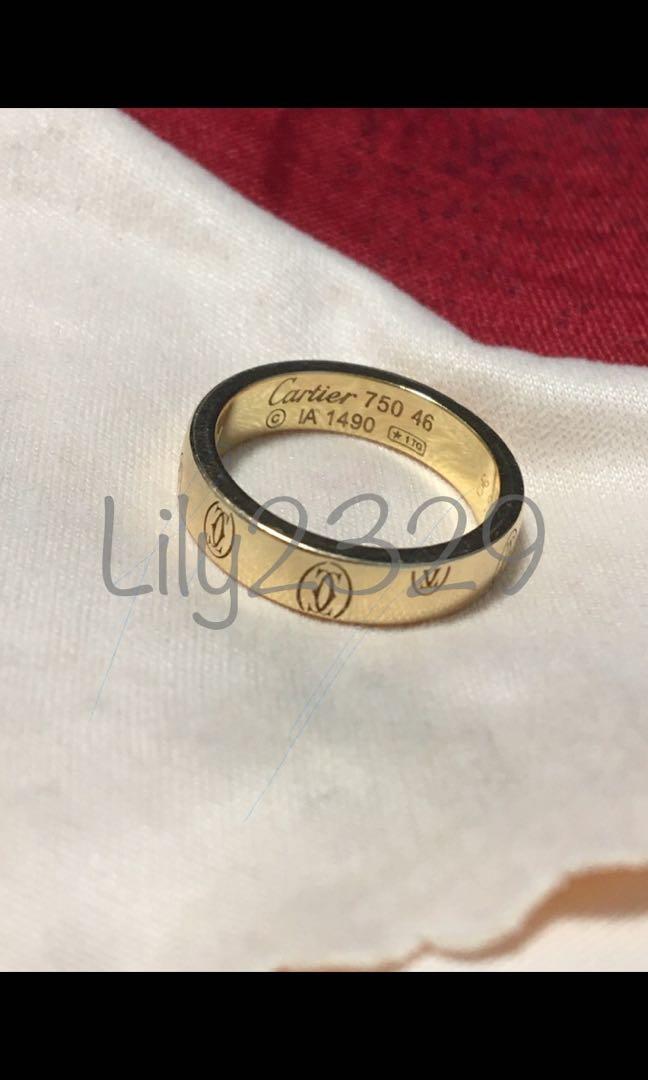 Authentic Cartier Happy Birthday Ring Size 46 Luxury Accessories on Carousell