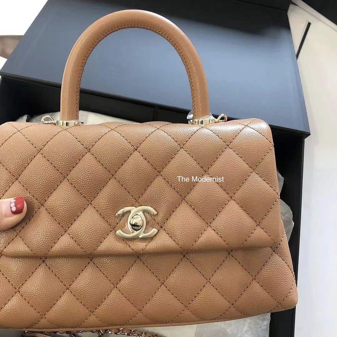 Authentic Chanel Small Coco Handle Caramel Caviar Leather, Luxury, Bags &  Wallets on Carousell