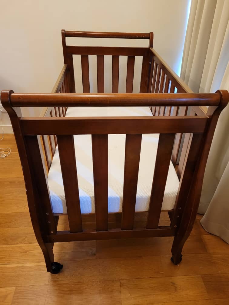 Babyhood sleigh cot cheap
