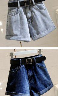 BNIB Dark & Light Blue Jeans Shorts XL Size 29-30