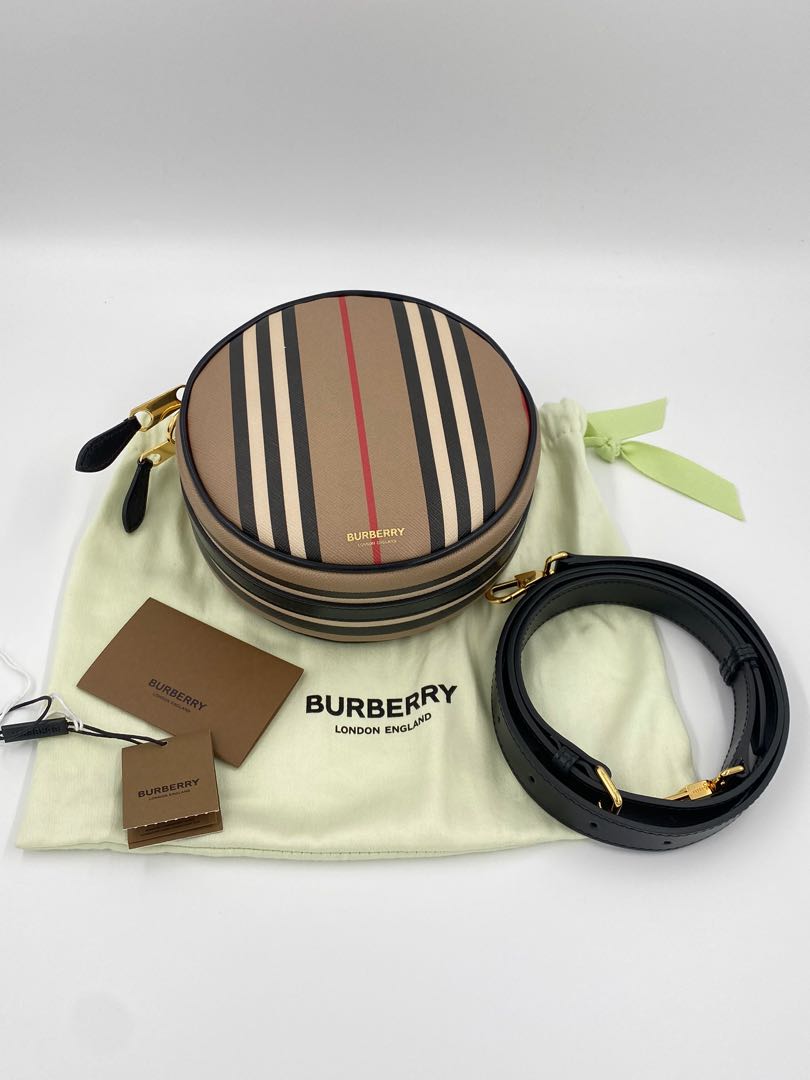 Burberry Round Checkered Sling Bag Luxury Bags Wallets on