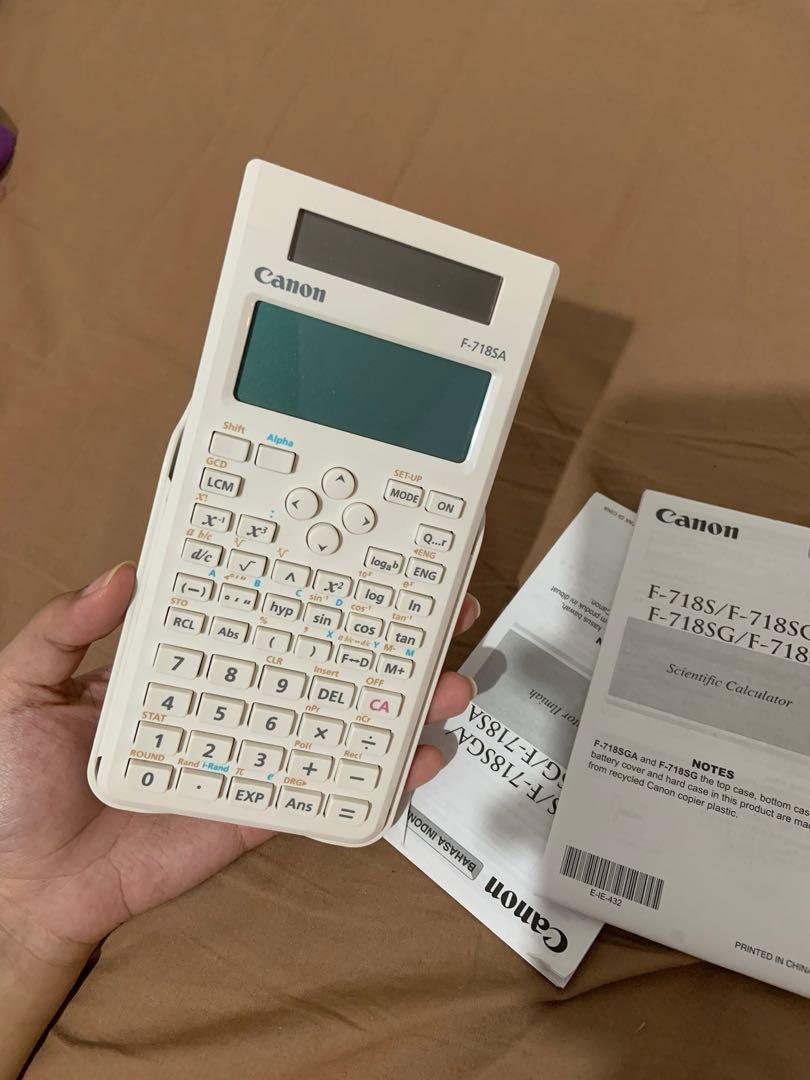 calculator canon f 718sa white kalkulator canon