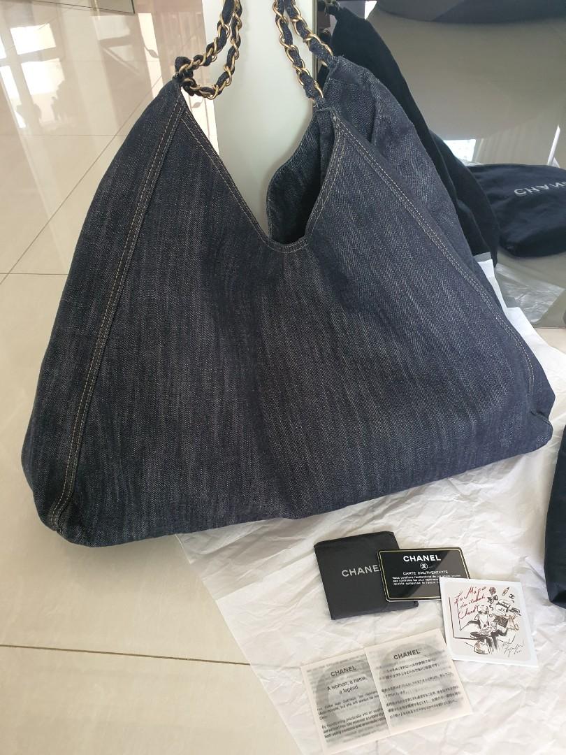 Chanel XL Denim Coco Cabas Canvas Tote Bag – Boutique Patina