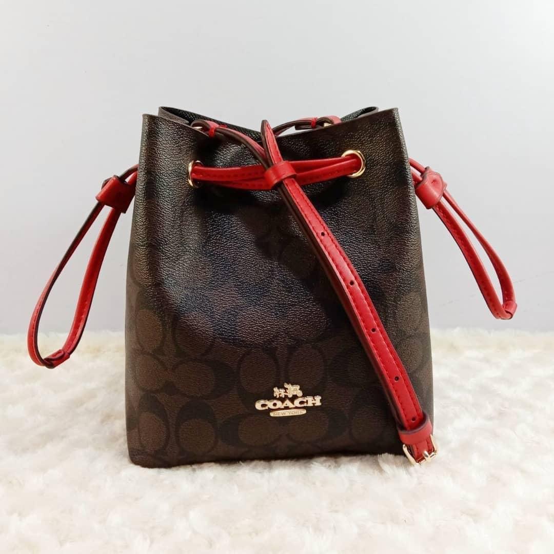 Coach lena bucket bag store