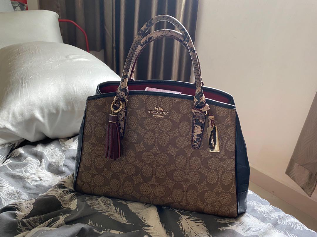 AUTHENTIC Coach Margot Carryall (Rare Snakeskin design), Luxury, Bags &  Wallets on Carousell