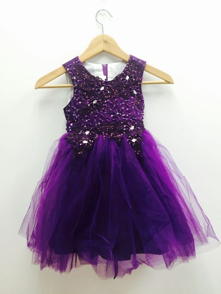 deep purple gown