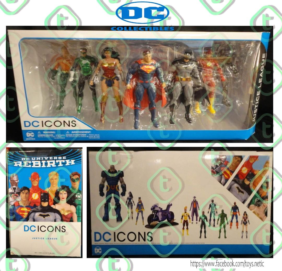 Dc icons justice league shop rebirth 7 pack
