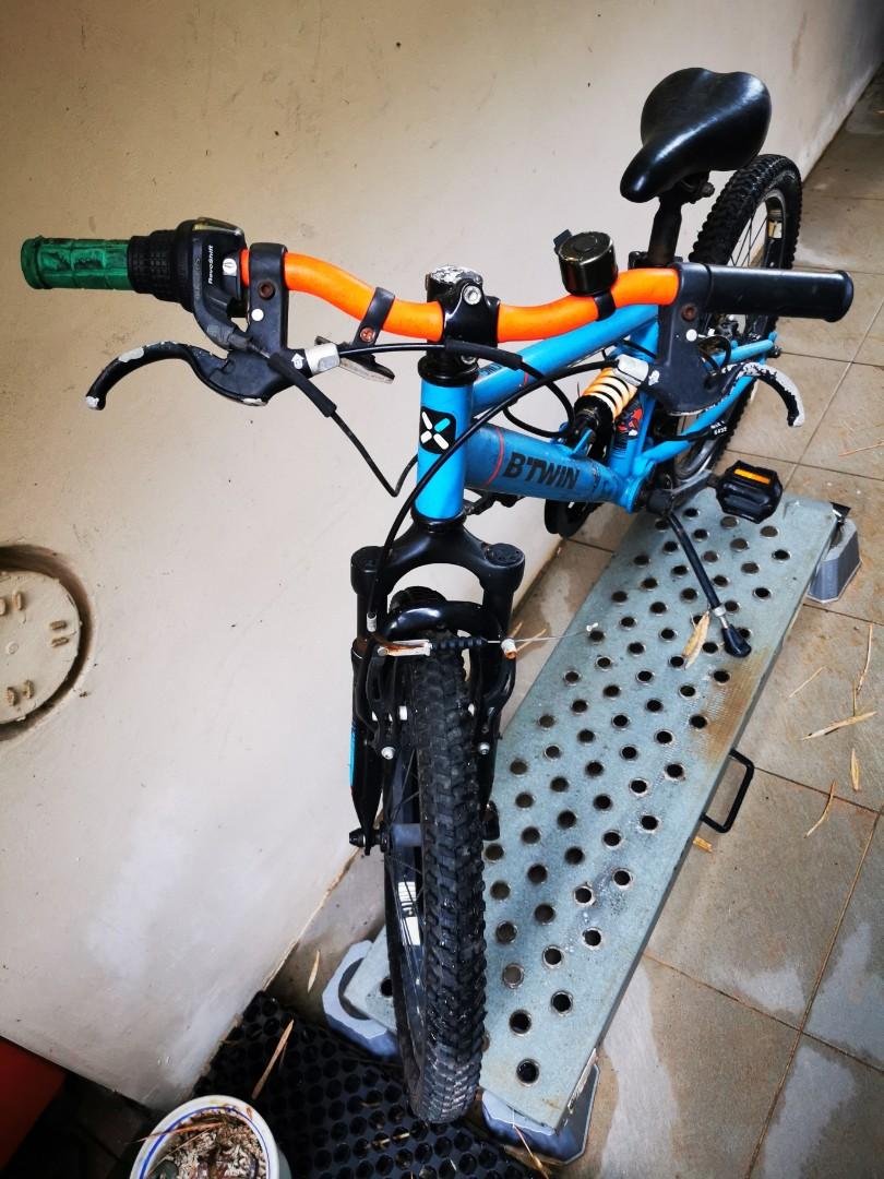 Decathlon Btwin 20" kids full suspension mountain bike, Sports ...