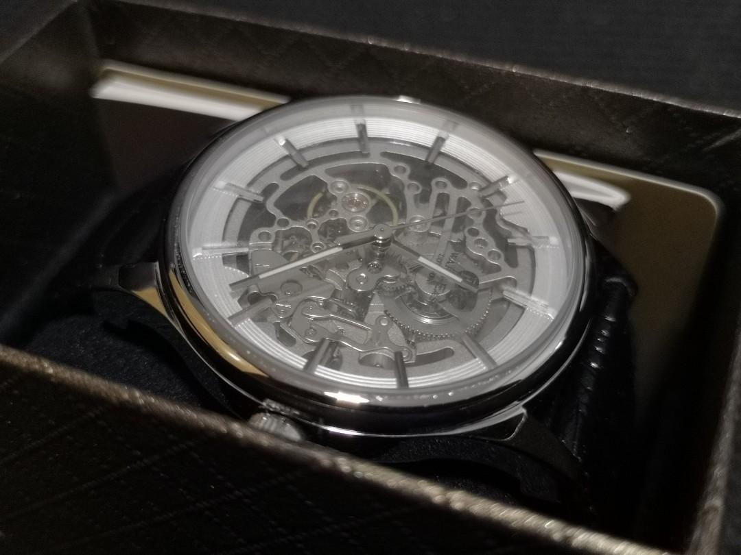 Edward east automatic watch with skeleton movement shop