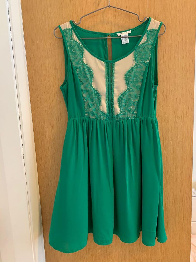 Esley Green Dress, Women's Fashion, Muslimah Fashion, Dresses on Carousell