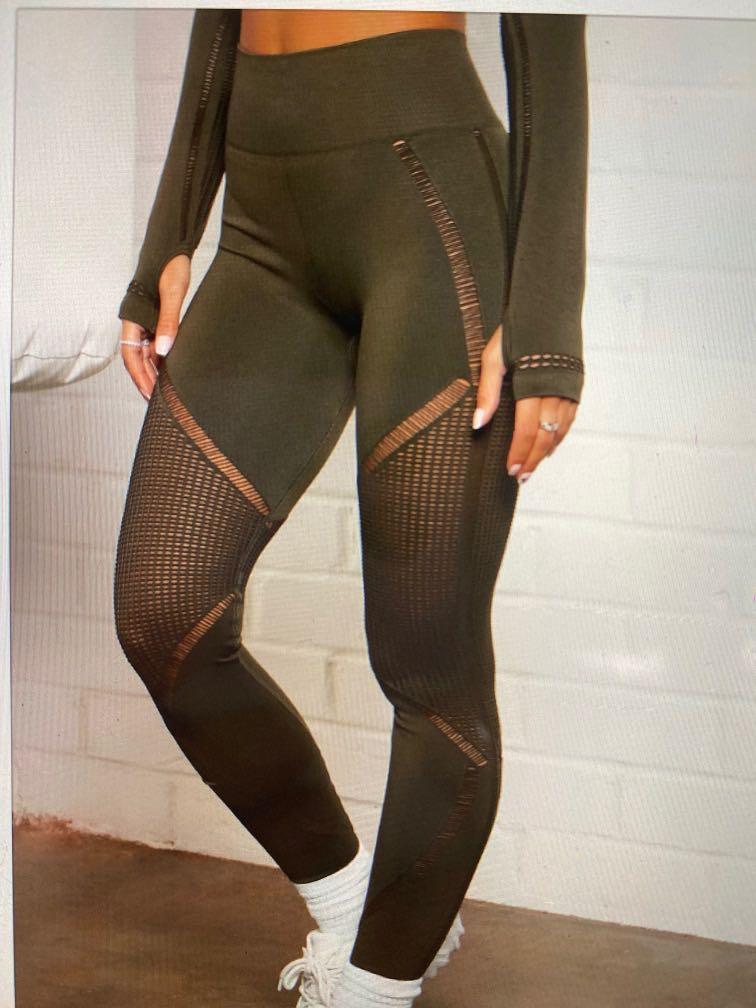 Womens Block Me Active Legging In Infinity Seamless in Black size Small/Medium  by Fashion Nova