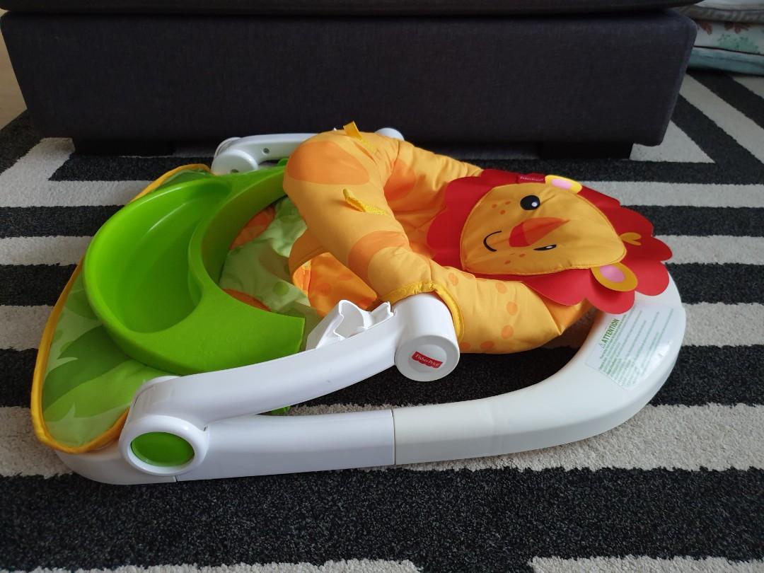 Fisher price sit me up floor seat lion online