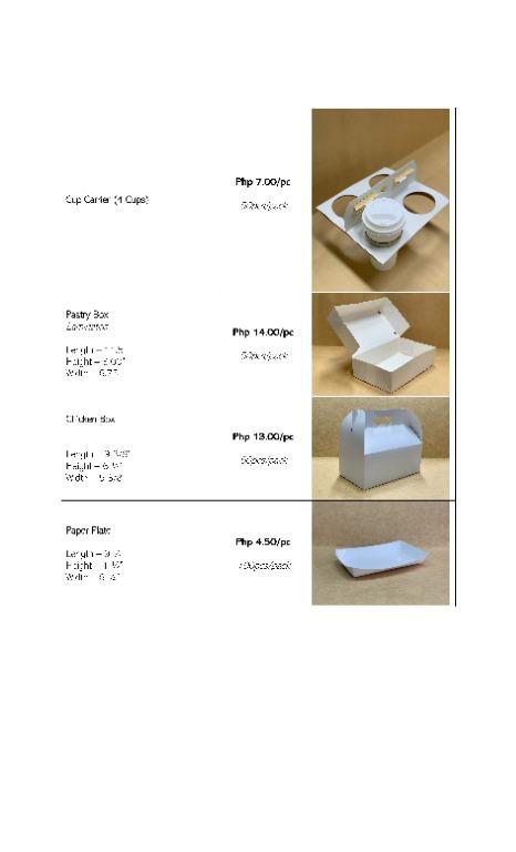 Food Packaging and Meal Boxes (Category: Gift Baskets & Hampers) located in Manila. Submitted by svencheng123 (Listing ID 1081345788, Image 2). Description: Food Packaging and Meal boxes for sale Minimum order quantity 4,000php for pick up only.