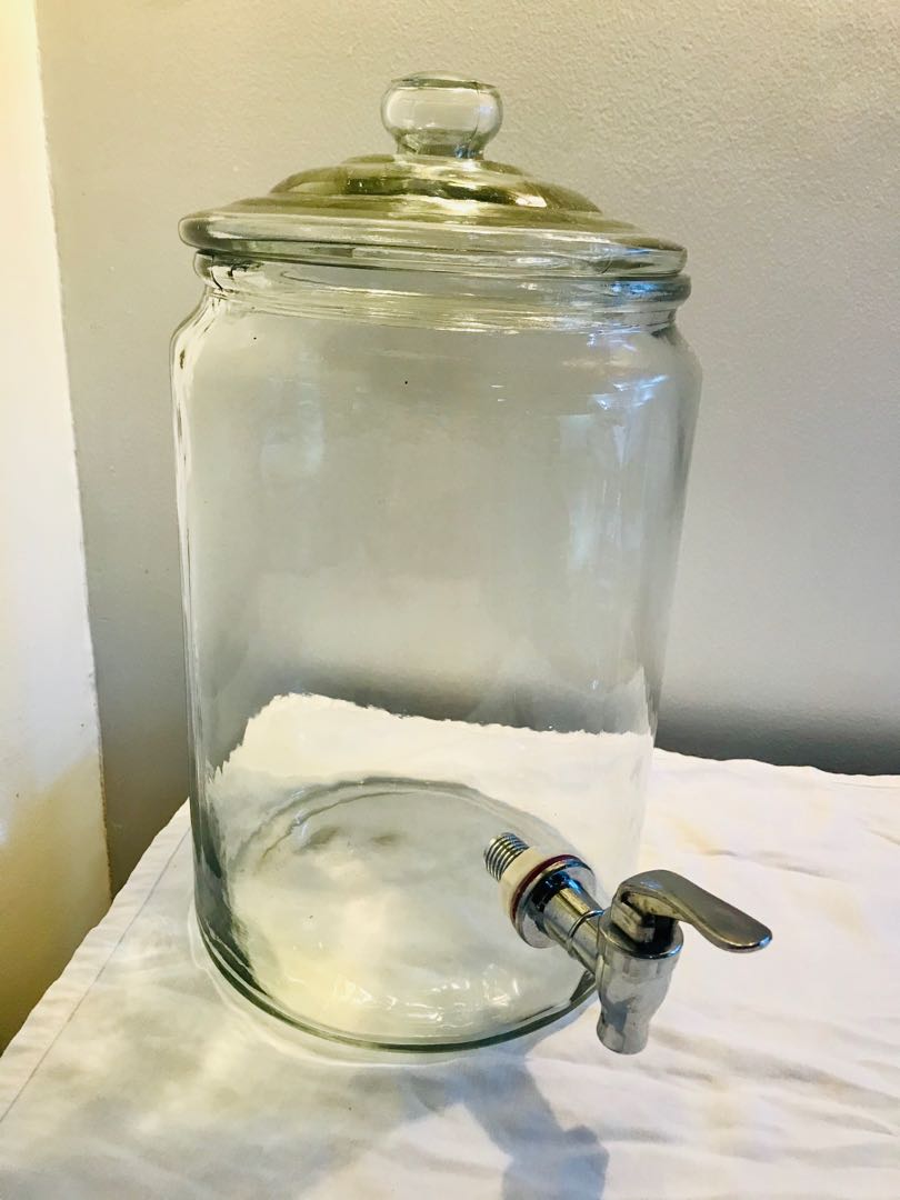 Glass water container, Furniture & Home Living, Kitchenware & Tableware, Water Bottles