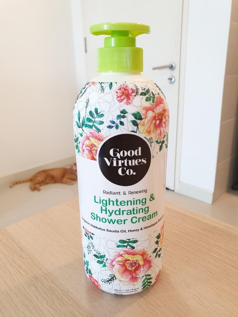 Good Virtues Co Lightening & Hydrating Shower Cream 700ml, Beauty