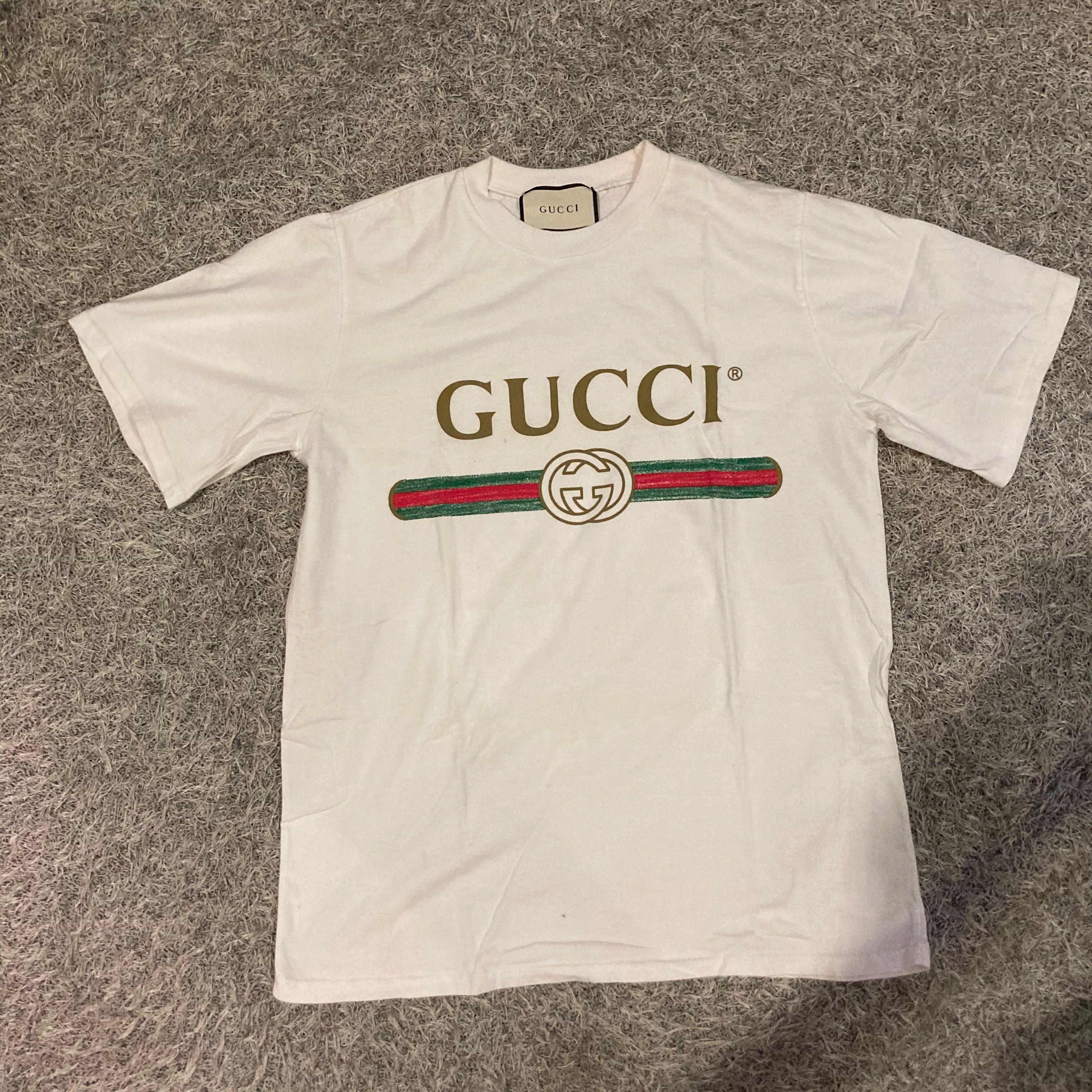 gucci logo tee
