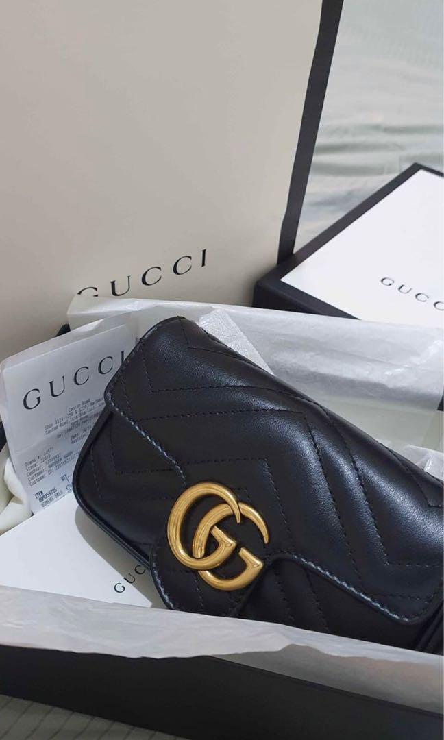 Gucci Marmont Super Mini (Category: Luxury Bags & Wallets) located in Pasay City. Submitted by lizshoppe (Listing ID 1081356908, Image 1). Description: Gucci Marmont super mini 101% Authentic With receipt. Complete Inclusions: Paperbag, box, ribbon, cards, receipt, dustbag. Excellent. No flaws. Available as long as posted here. Photos? Posted already. Let me know what kind of photo you need. Size: Super Mini. Please check Gucci website for exact 