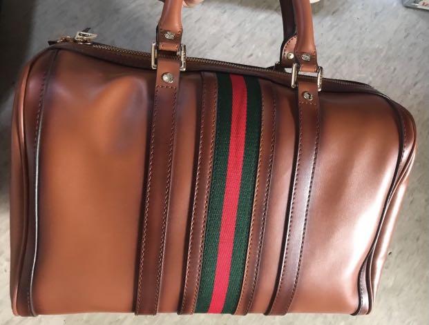 Gucci Boston Vintage 35CM, Luxury, Bags & Wallets on Carousell