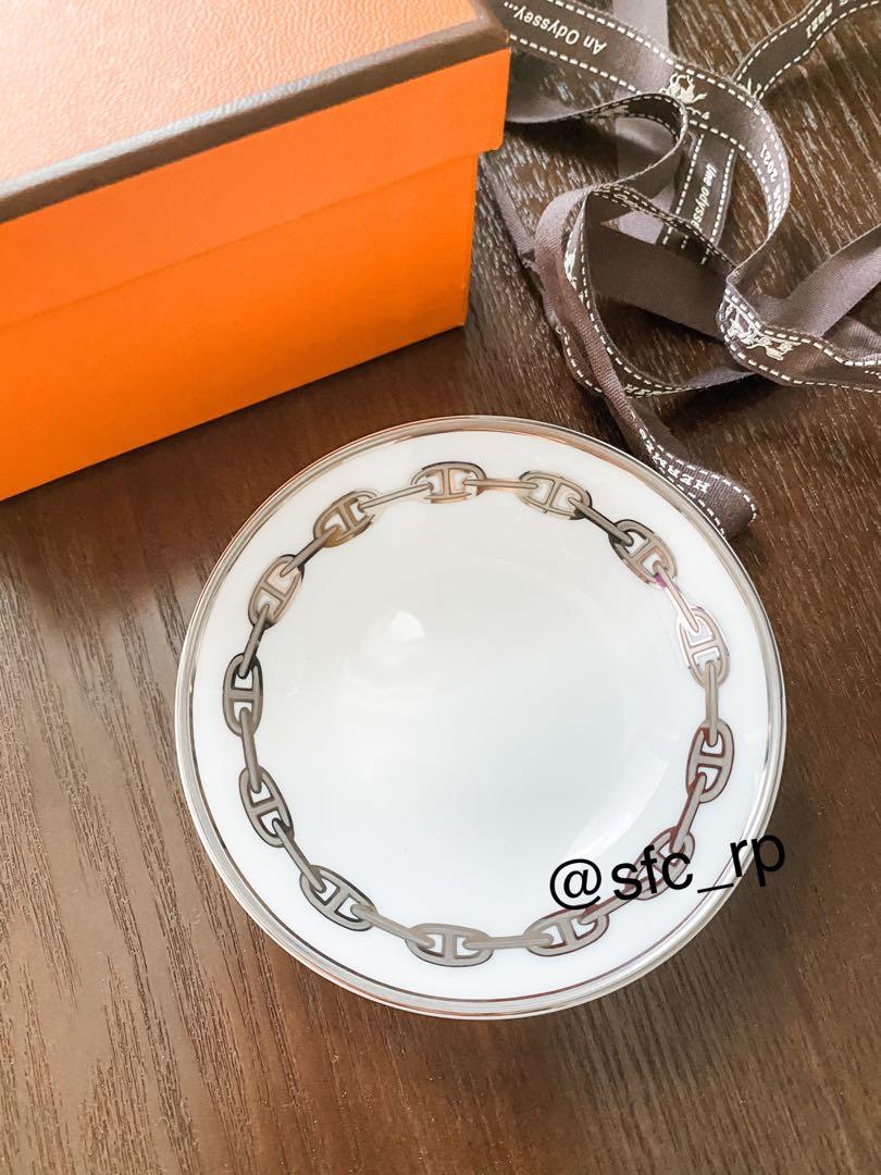 Hermes Chaine d ancre platinum dish, Luxury, Accessories on Carousell