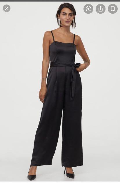 H&m satin jumpsuit hotsell