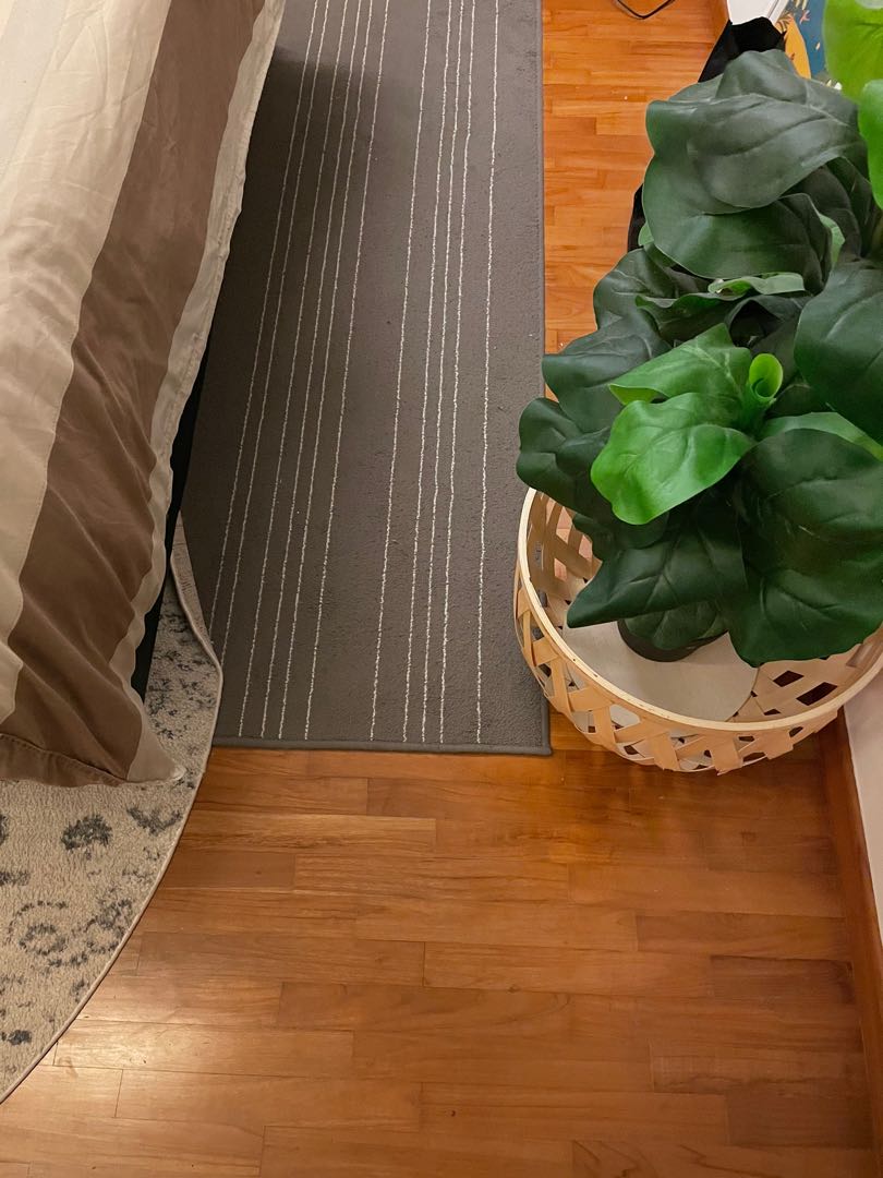 IKEA Grey Carpet 120 x 180 cm, Furniture & Home Living, Kitchenware & Tableware, Table Linen