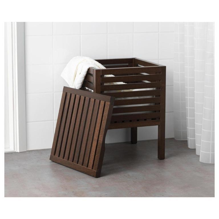 IKEA Molger Stool Box in Brown Furniture Home Living Home Improvement Organisation Storage Boxes Baskets on Carousell