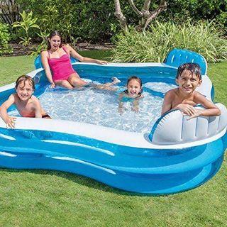 Intex Family Lounge Pool / Inflatable Swimming Pool with Seats