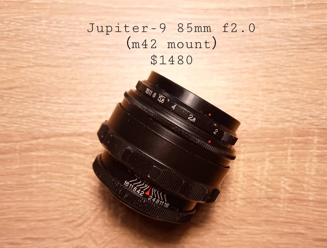 Jupiter-9 85mm f2.0蘇聯人像鏡頭m42 mount 大光圈鏡頭, 攝影器材