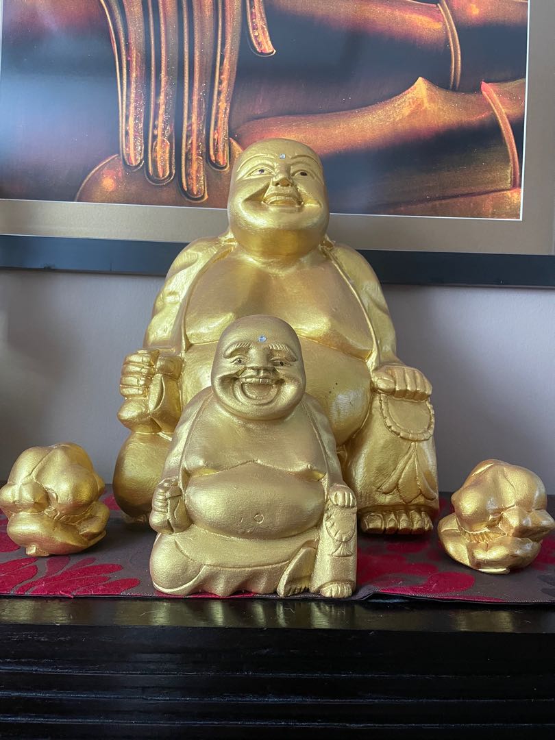 MOM Laughing Buddha Home Decor Asian Décor Dragon Turtle Buddha Statues for  Home Office Décor PACK OF 1