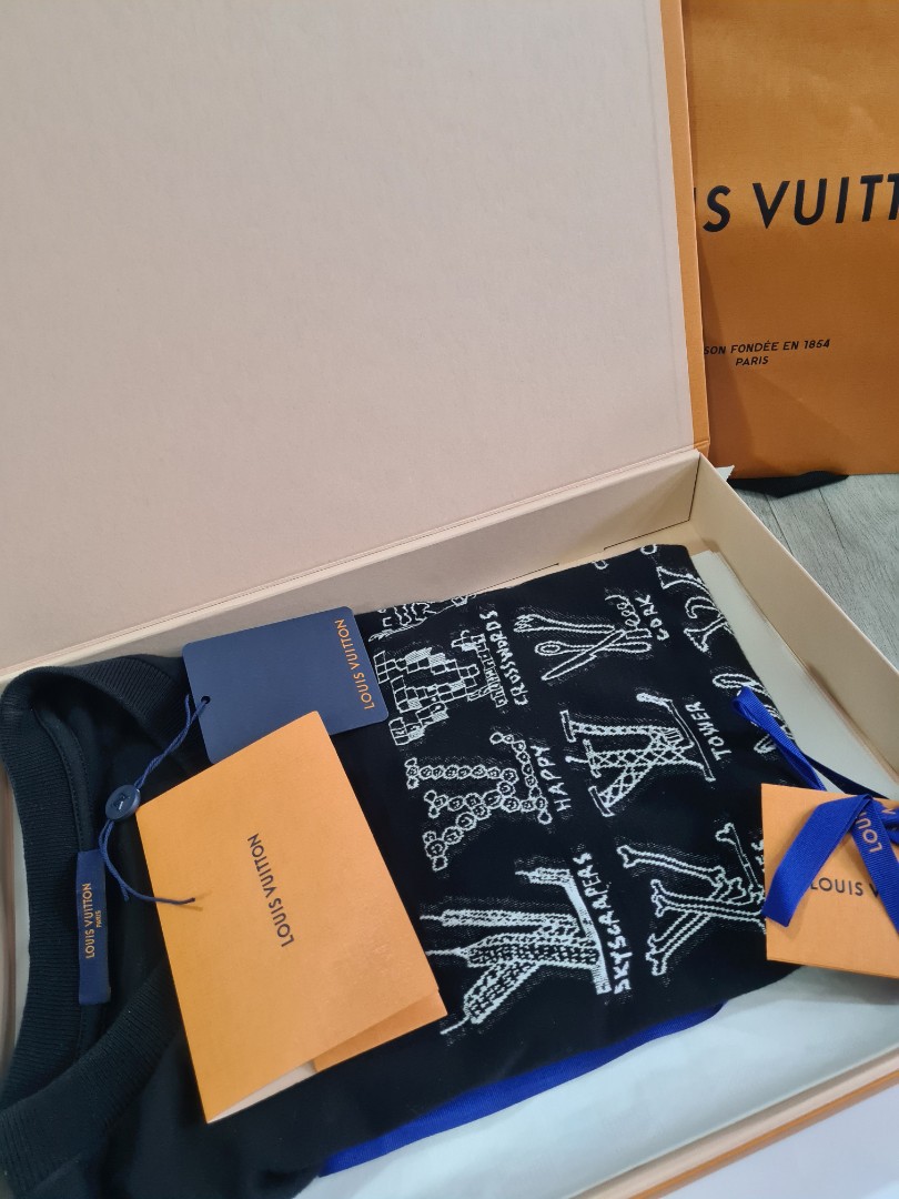 LOUIS VUITTON cartoon jacquard T shirt LV (always oos), Luxury