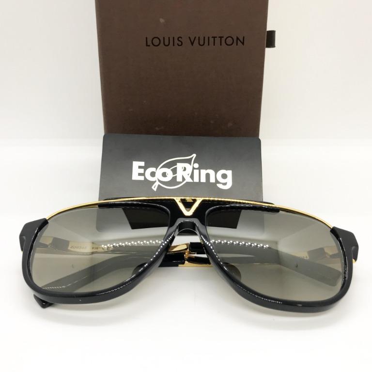 LOUIS VUITTON Z0936E Mascot Monogram Sunglasses Mens Black
