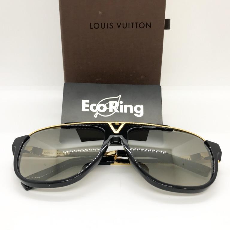 LOUIS VUITTON Z0936E Mascot Monogram Black Mens Sunglasses With Case