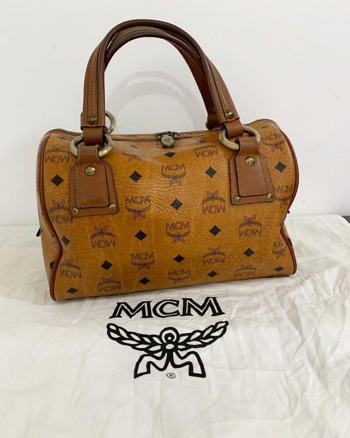 MCM BOSTON BAG SHOULDER BAG COGNAC SMALL ref.687947 - Joli Closet