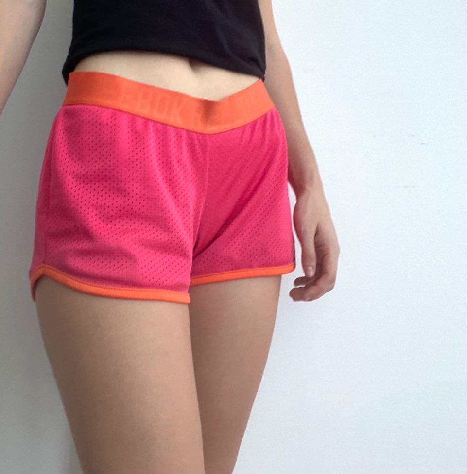 Neon pink gym shorts clearance