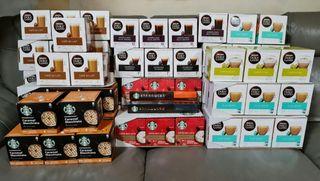 NESCAFE AND STARBUCKS DOLCE GUSTO CAPSULES