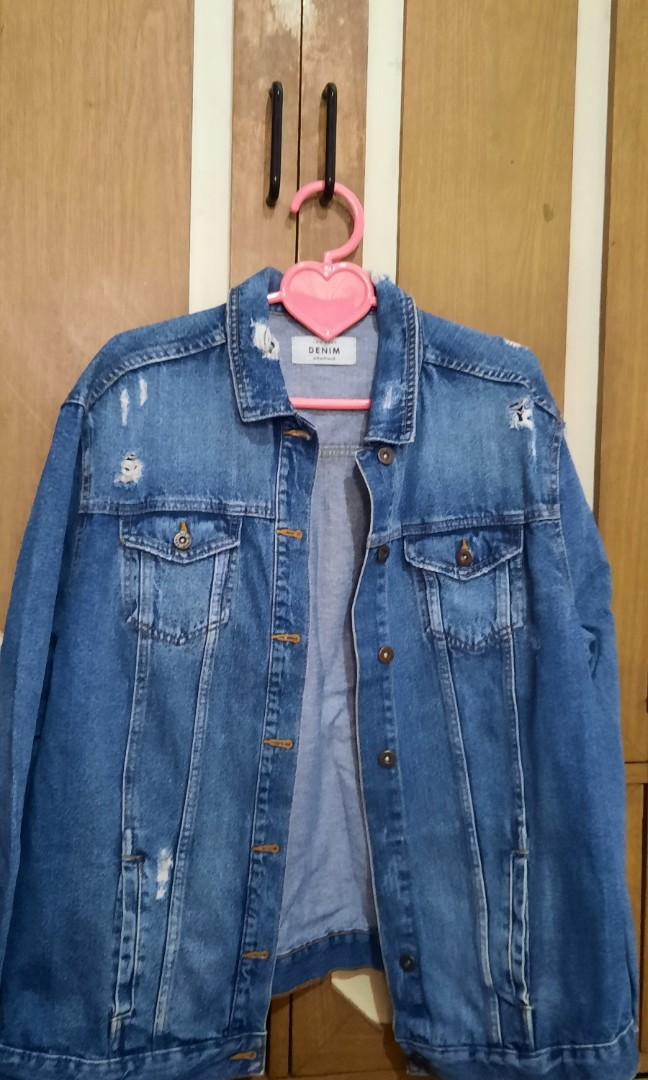 new look ripped denim jacket
