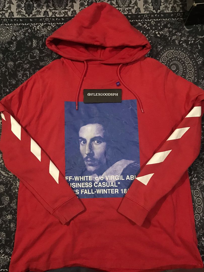 Off white red bernini hoodie hotsell