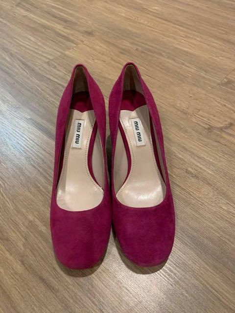 miu miu black heels