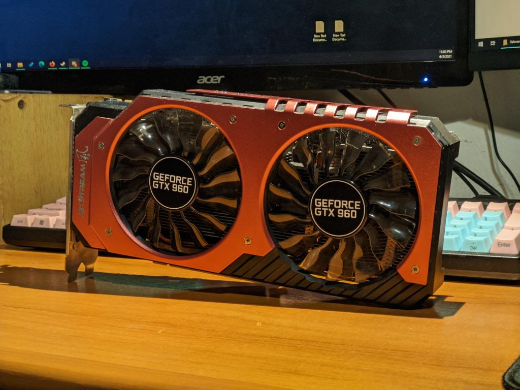 PALIT GTX 960 JETSTREAM 2GB, Computers  Tech, Parts  Accessories,  Computer Parts on Carousell
