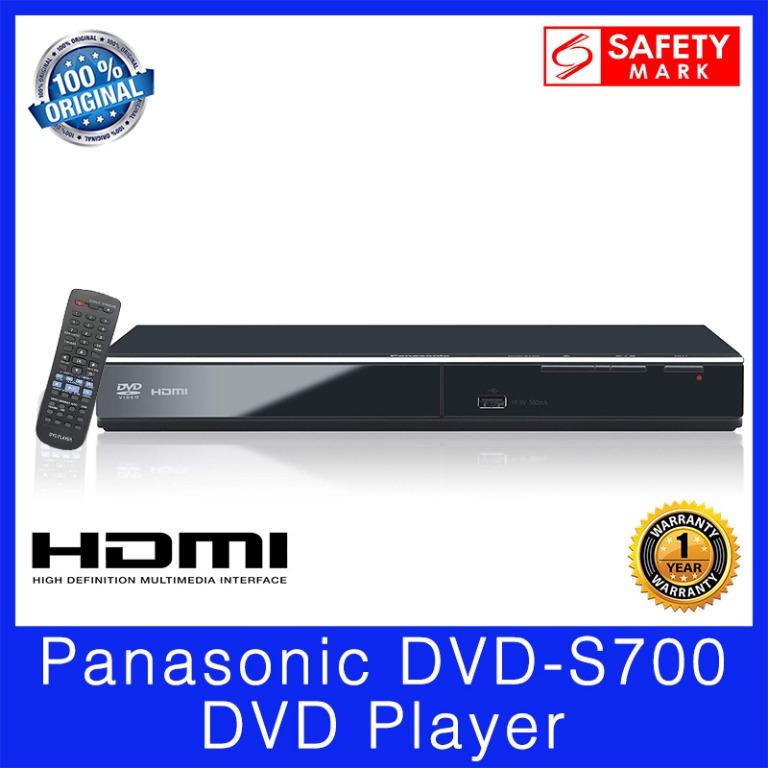 Panasonic DVDS700 HDMI DVD Player. 1080p UpConversion. CD Ripping