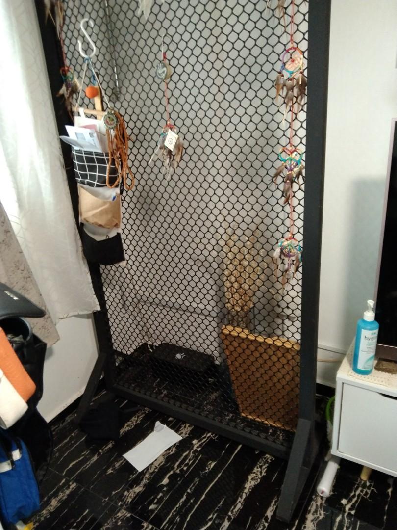 Room Partition Using Mesh Partition Mesh Type, Furniture, Others on Carousell