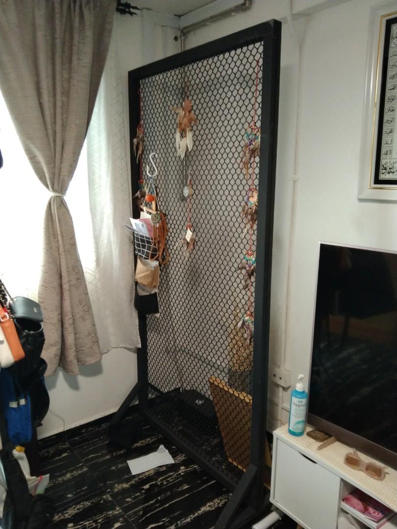 Room Partition Using Mesh Partition Mesh Type, Furniture, Others on Carousell