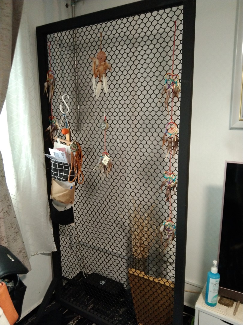 Room Partition Using Mesh Partition Mesh Type, Furniture, Others on Carousell